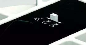 Valkoinen ohut led-alasvalo 115mm Dreamled Suppa 8W 3000K-5700K - Alasvalot - 80 - 1