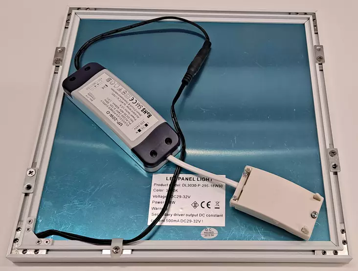 Valkoinen 295mm*295mm led-paneeli Dreamled Kaarna 4000K, 18W, IP20 - Paneelivalaisimet - 352 - 1