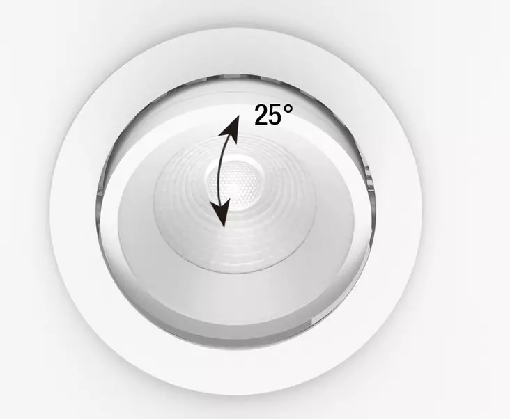 Suunnatava valkoinen Alasvalo 90mm Dreamled Iiris IP20 3000K - Alasvalot - 283 - 1