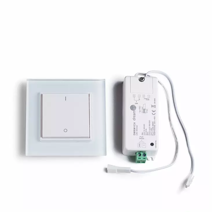 Himmenninsetti: 1-osainen keinukytkin ja vastaanotin - Dreamled langaton valonohjaus - 586 - 1